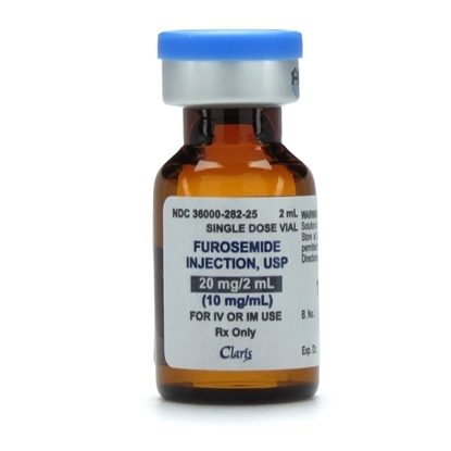Furosemide, 10mg/mL, SDV,  2mL Vial