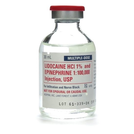 Lidocaine 1 with Epinephrine 10mgmL MDV 30mL Vial