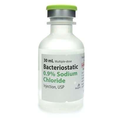 Sodium Chloride 0.9%, with Alcohol, Plastic, 9mg/mL, MDV, 30mL Vial