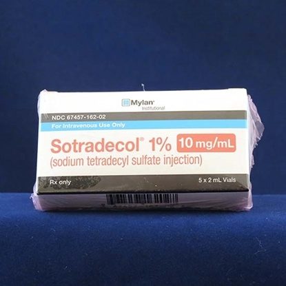 Sotradecol 1%, 10mg/mL, MDV, 2mL, 5 Vials/Tray