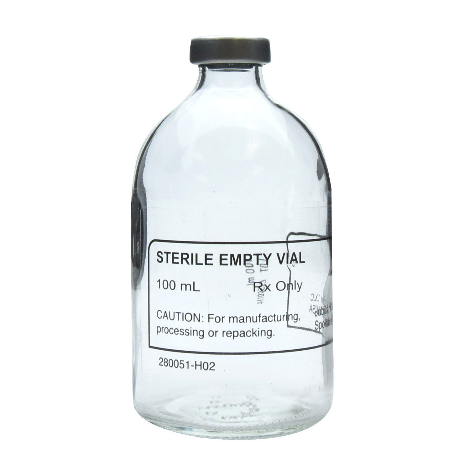empty sterile vial