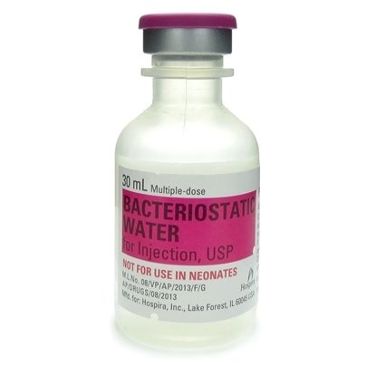 Water For Injection, Bacteriostatic, Alcohol, MDV, 30mL Vial