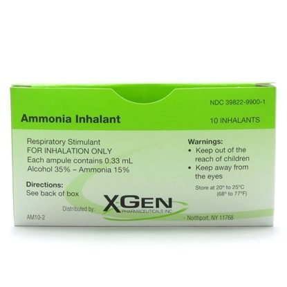 Ammonia Inhalant, Aeromatic, 0.3mL Ampule, 10/Box