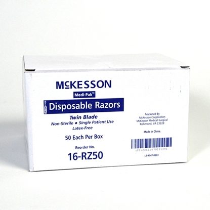 Razor, Twin-Blade, Disposable, Medi-Pak™, 50/Box