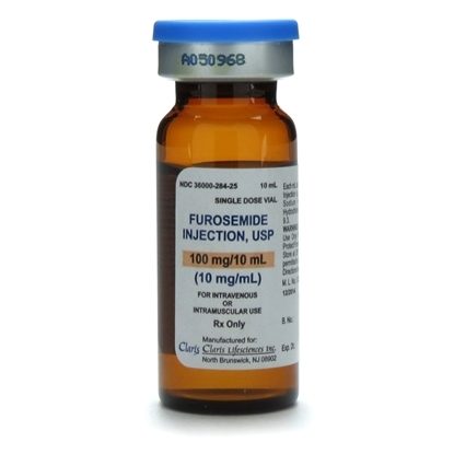 Furosemide, 10mg/mL, SDV, 10mL/Vial