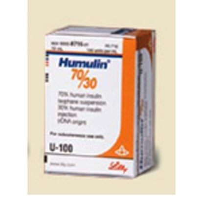 Insulin Humulin®, (Human Insulin), 70/30, 100U/mL, MDV, 10mL Vial