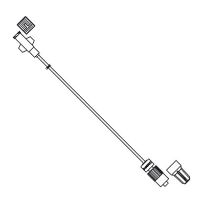 IV Extension Set, Mini-Bore, Female Luer-Lock, Spin Lock®, Latex-free, DEHP-free, 20", FlowStop Cap, 50/Case