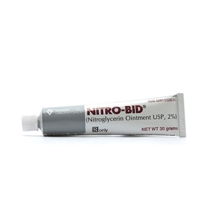 Nitro-Bid®, (Nitroglycerin Ointment USP 2%), 2%, Ointment, 30gm Tube