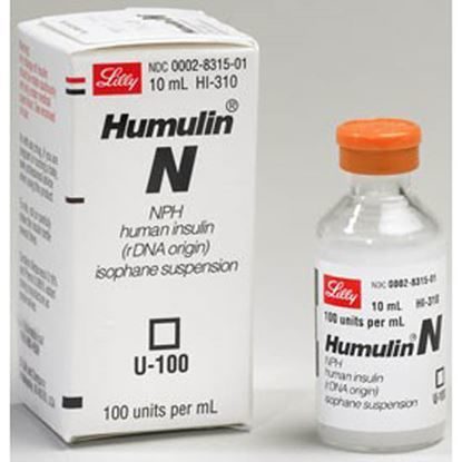Insulin Humulin®, (Human Insulin), N, 100u/mL, MDV, 10mL Vial