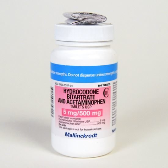Hydrocodone/Apap [C-III], 5/500, 100 Tablets/Bottle | McGuff Medical Products