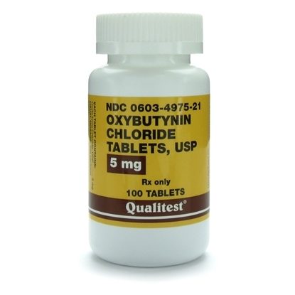 Oxybutynin Chloride, 5mg, 100 Tablets/Bottle