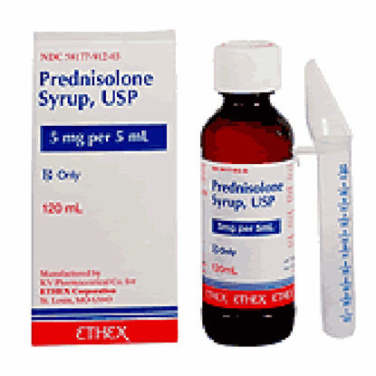 Prednisolone, 5mg/5mL, Syrup, 120mL Bottle