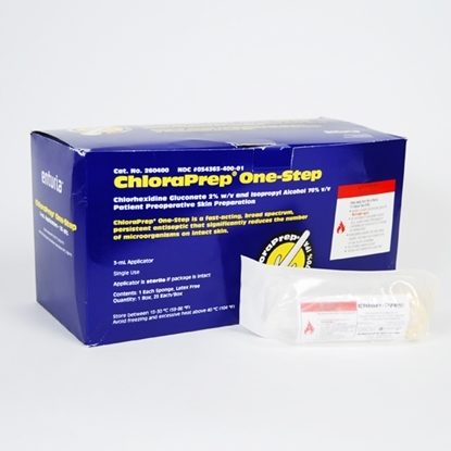 Surgical Prep Applicator, Isopropanol / Chlorhexidine,  3mL Applicator, ChloraPrep®, 25/Box