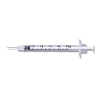 0.5cc Tuberculin Syringe,  27G x 1/2", P.A.N., 100/Box