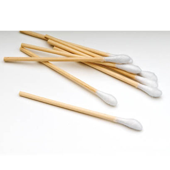 Single use. Non-sterile swabsticks for Medical Applications Latex-Free AMZ Cotton Tipped Applicators 6 inch 100% Cotton tip Wood Shaft Pack of 1000 Swabsticks