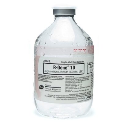 IV Solution, R-Gene® 10, Arginine HCl 10%, SD, 300mL in 500mL Bottle