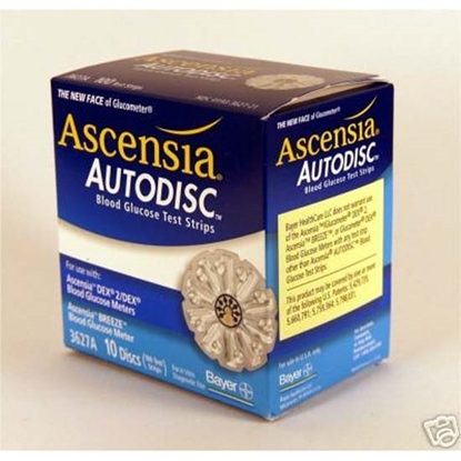 Blood Test, Ascensia™ Autodisc™, Test Strips, 10 Discs, 100 Test Strips/Case