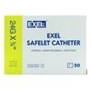 Catheter IV 24G x 3x4 Yellow Teflon Sterile Safelet 50Box
