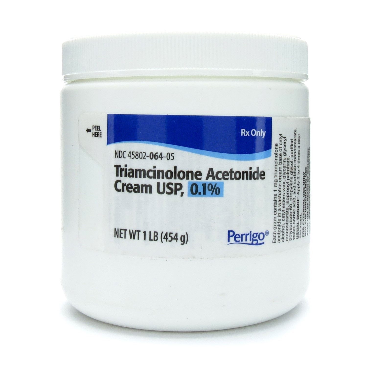Triamcinolone Acetonide, 0.10%, Cream, 454gm (16oz) Jar Each | McGuff
