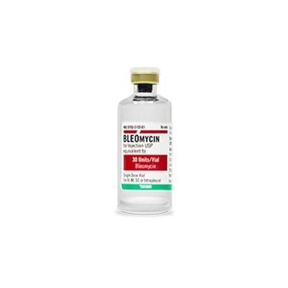 Bleomycin Sulfate Powder, 30U/Vial, SDV, 10mL Vial     Refrigerated