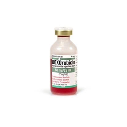 Doxorubicin, 2mg/mL, SDV, Non-Returnable, Refrigerated, 25mL Vial