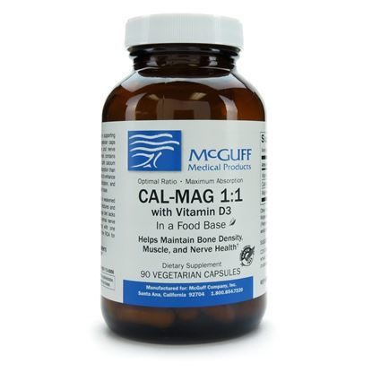 Cal-Mag 1:1 w/Vitamin D3  Vegicaps  90/Bottle