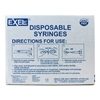 5cc6cc Syringe Luer Lock No Needle Exel wcap Sterile 100Box