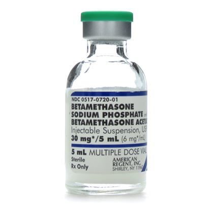 Betamethasone Sodium Phosphate/Acetate  6mg/mL MDV 5mL/Vial