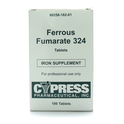 Ferrous Fumarate Tablets  324mg   100/Bottle  OTC