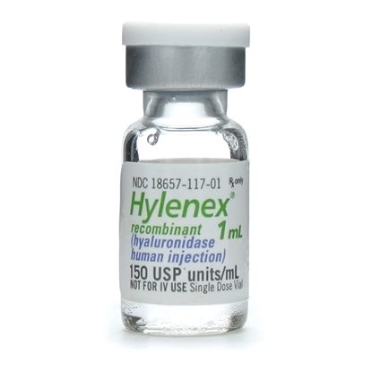 Hylenex® recombinant (hyaluronidase human injection)150u/mL, SDV, 1mL, 4 vials/tray