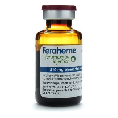 Feraheme  IV Iron injection   510mg/vial  SDV   17mL/Vial