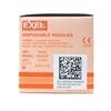 Needle 25G x   58 Disposable Regular Bevel  Sterile Exel 100Box