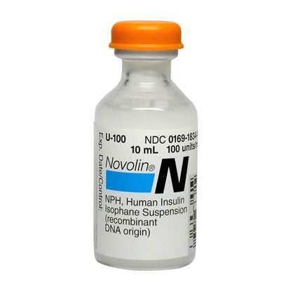 Insulin Novolin® N Human, (Insulin Isophane), 100U/mL, MDV, 10mL Vial