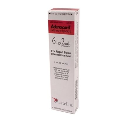 Adenocard® (Adenosine), 3mg/mL, 2mL Syringe, Each *Discontinued*