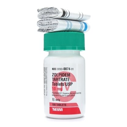 Zolpidem Tartrate [C-IV], 10mg, 100 Tablets/Bottle