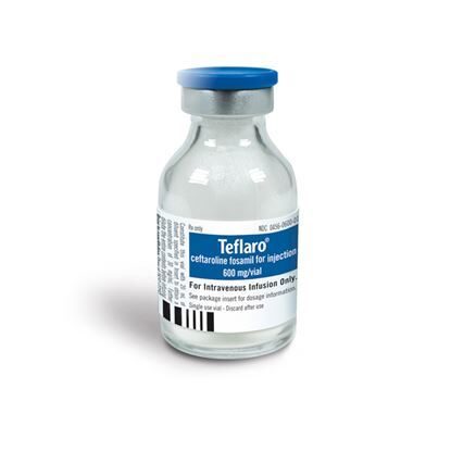 Teflaro (Ceftaroline Fosamil)  for Injection SDV 600mg/vial  10x20mL *Refrigerated*