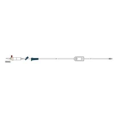 IV Administration Set, 0.2 Micron Filter, 20 drops/mL, 1 Y-Site, Luer-Lock,  Latex-free, DEHP-free, 69", FlowStop Cap, Vented Spike, 50/Case