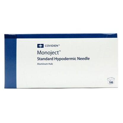 Needle, 25G x 2", Disposable, Regular Bevel, Aluminum Hub, Sterile, Monoject™, 100/Box