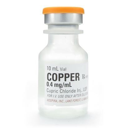 Copper (Cupric Chloride), 0.4mg/mL, SDV, 10mL/Vial