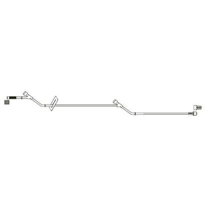 IV Extension Set, Regular Bore, 2 Y-Sites 6" and 26" above L/L, Slide Clamp, Luer-Lock, Latex-free, DEHP-free, 33", 50/Case