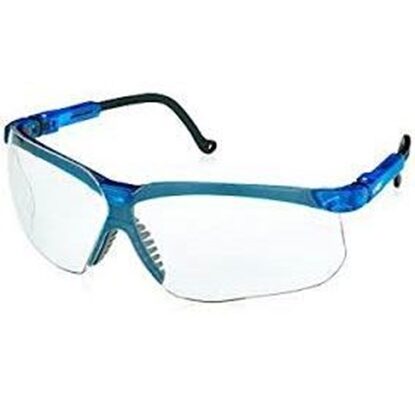 Eyewear, Protective, Vapor Blue Frame, Clear Lens, Wraparound Style, Uvextreme® Anti-Fog Coating, Genesis®, Each