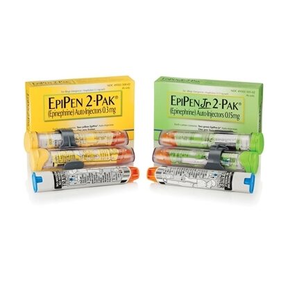 Epipen® (Epinephrine), Junior, 1:2000, Auto-Injector, Single-use Syringe  2/Box