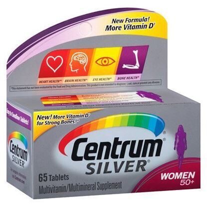 Centrum® Silver®, Multivitamin for Women 50+, 65 Tablets/Bottle