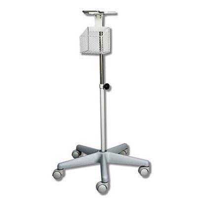 Mobile Stand for Intellisense Blood Pressure unit, HEM-907XL, 5 Casters, Stainless, w/Basket,  21 1/2"   Each