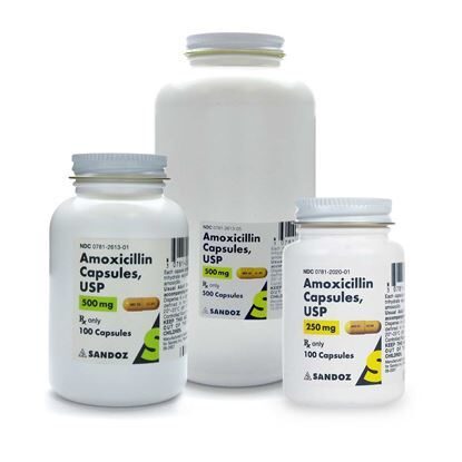 Amoxicillin Capsules/Bottle