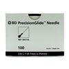 Needle 22G x  1 Disposable Regular Bevel Sterile BD 100Box