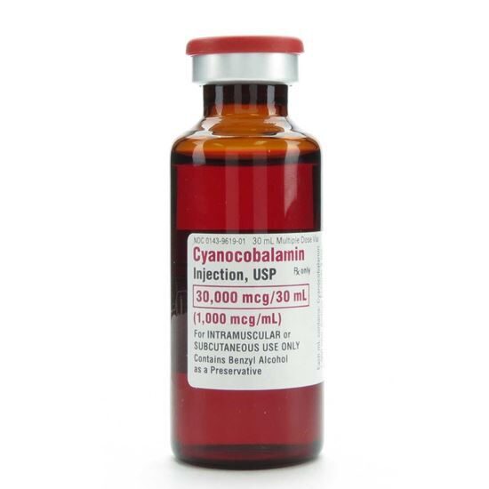 Cyanocobalamin Vitamin B12 1000 mcgmL MDV 30mLVial