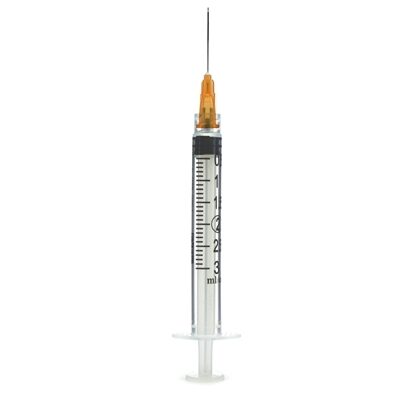 3cc Syringe, 25G x 1", Luer Lock, Exel®, 100/Box