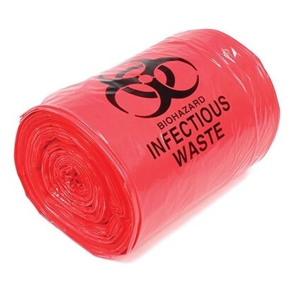 Bags, Infectious Biohazard Waste, UltraTufff™, 24x24", 7-10 Gallon, 1.5mil, 250/Case