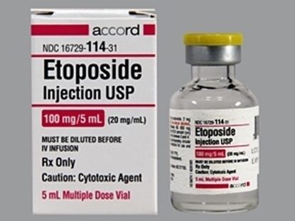 Etoposide, 20mg/mL, MDV,  5mL Vial